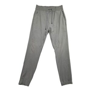 Saxx Down Time Pant Mens Medium Gray Jogger Sweatpants Elastic Waist Stretch